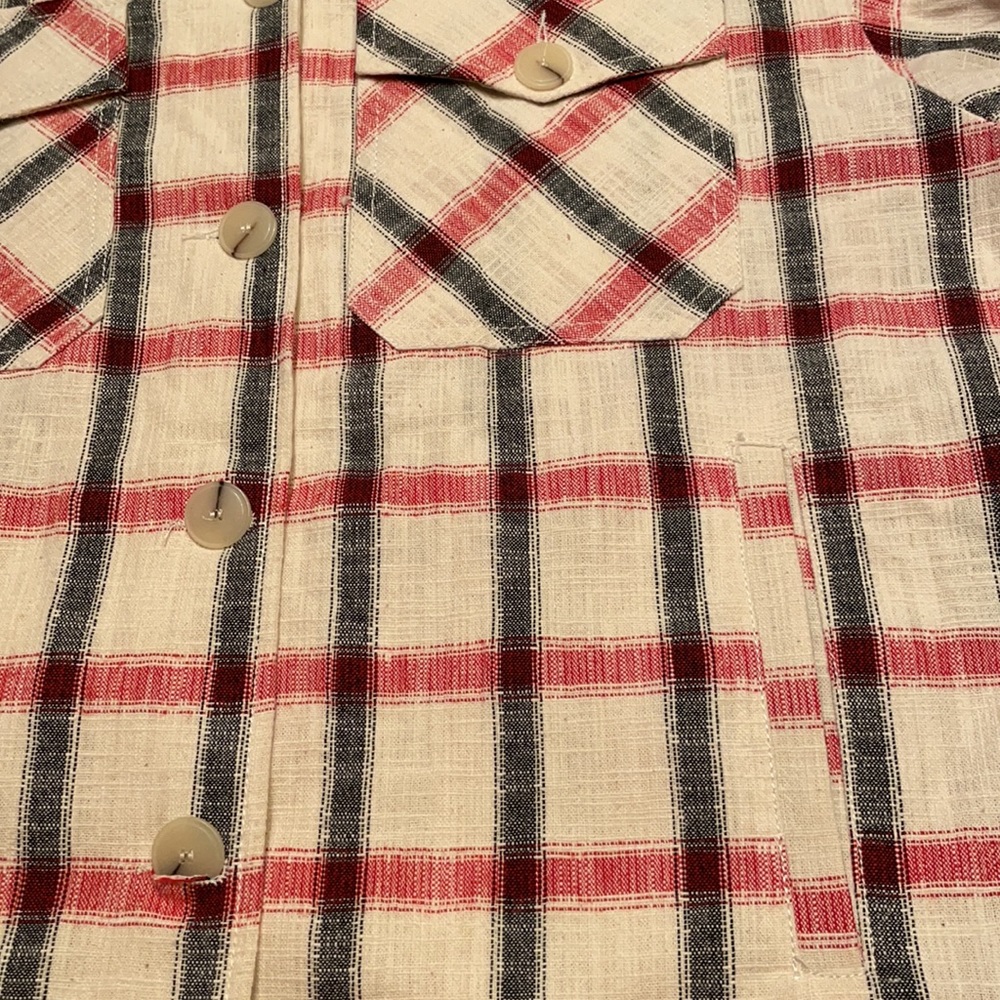 Zara Plaid Overshirt Size S - Picture 5 of 5